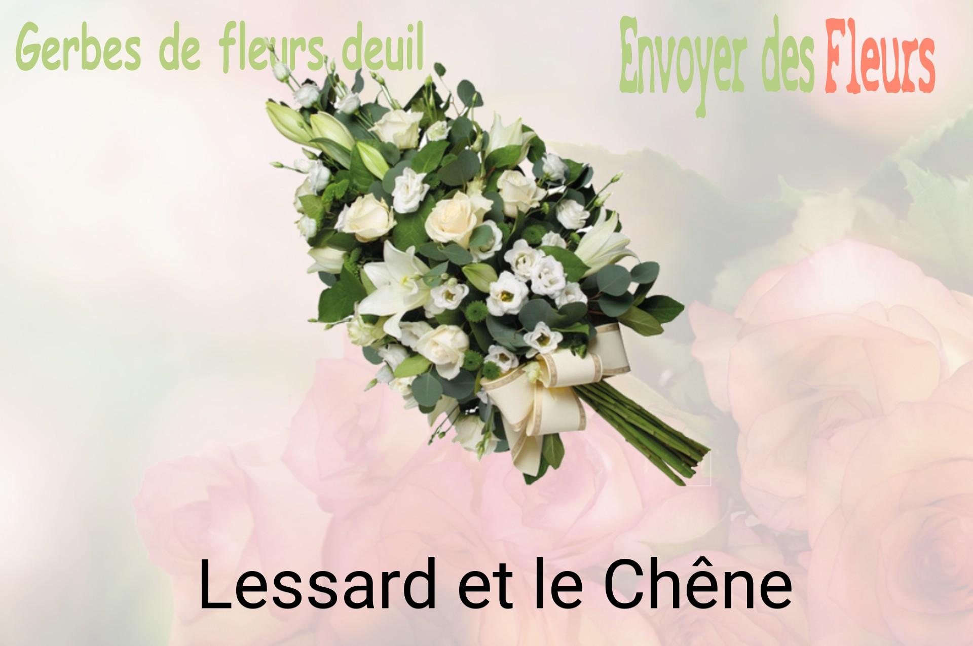 Gerbe de fleurs de deuil livrée à Lessard-et-le-Chêne